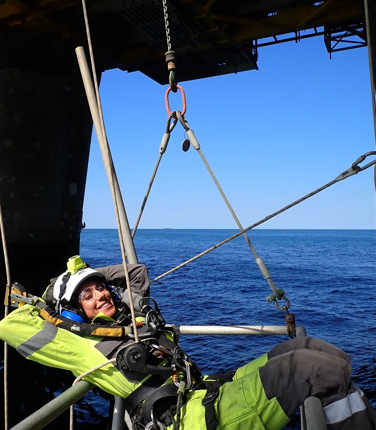 Amy Mir — offshore rope access, North Sea